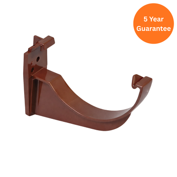 Brown Half Round Gutter Fascia Bracket uPVC Gutter Support Clip