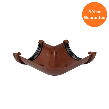 Brown Half Round 90 Degree Gutter Angle Connector