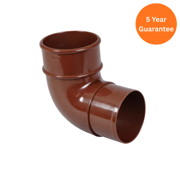 Brown Round Downpipe Offset Bend 92.5 Degree uPVC Pipe Bend
