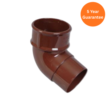 Brown Round Downpipe Offset Bend 112.5 Degree uPVC Pipe Bend