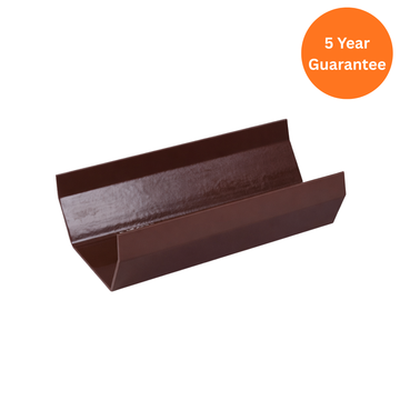 Brown Square Gutter 4 Metre Length uPVC Rainwater Guttering