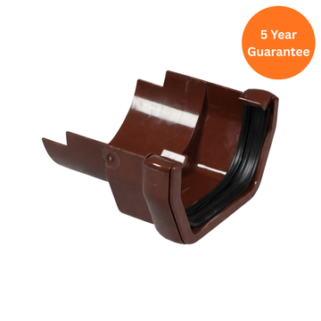 Brown Square to Cast Iron Round Gutter Adaptor uPVC Connector