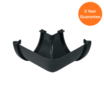Anthracite Grey Hi-Cap Gutter Angle 90 Degree uPVC Corner Joint