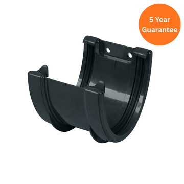 Anthracite Grey Hi-Cap Gutter Union Bracket uPVC Gutter Connector