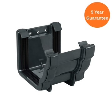 Anthracite Grey Ogee Gutter Union Bracket uPVC Gutter Connector