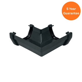 Anthracite Grey Square Gutter 90 Degree Angle Corner uPVC Connector