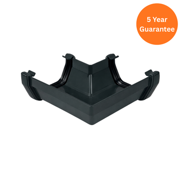 Anthracite Grey Square Gutter 90 Degree Angle Corner uPVC Connector