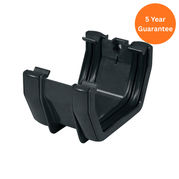 Anthracite Grey Square Gutter Union Bracket uPVC Gutter Connector