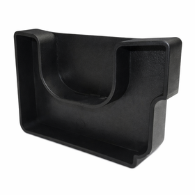 Twinplas Black Gutter End Cap Right Hand for Box Gutter Systems