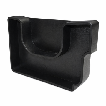 Twinplas Black Gutter End Cap Right Hand for Box Gutter Systems
