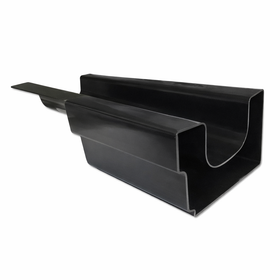 Twinplas Black Left Hand Half Lap Gutter Connector uPVC Joint