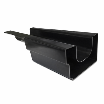 Twinplas Black Left Hand Half Lap Gutter Connector uPVC Joint