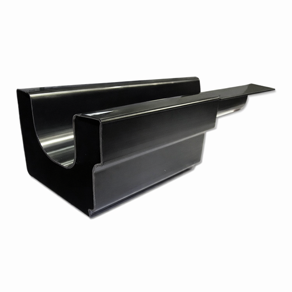 Twinplas Black Right Hand Half Lap Gutter Connector uPVC Joint