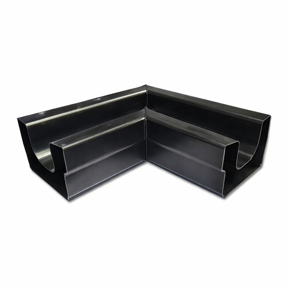 Twinplas Black Internal Gutter Mitre Connector uPVC Corner Joint