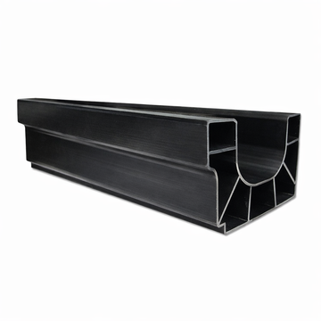 Twinplas Black uPVC Gutter Length 6m Heavy Duty Rainwater Guttering