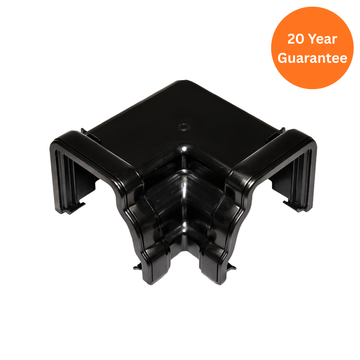 FloPlast Ogee 90 Degree Internal Gutter Angle Cast Iron Effect