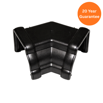 FloPlast Ogee 135 Degree Internal Gutter Angle Cast Iron Effect