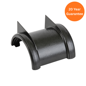 FloPlast Half Round Gutter Union Bracket Cast Iron Effect