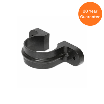 FloPlast Round Downpipe Clip Cast Iron Effect uPVC Pipe Bracket