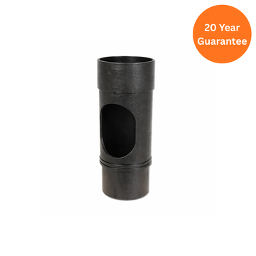 FloPlast Round Downpipe Access Pipe Cast Iron Effect uPVC Inspection Piper