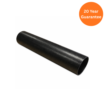 FloPlast Round Downpipe 2.5m Cast Iron Effect uPVC Rainwater Pipe