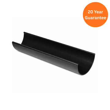 FloPlast Hi-Cap Gutter 4m Cast Iron Effect High Capacity uPVC Guttering