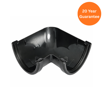 Hi-Cap Gutter 90 Degree Angle Cast Iron Effect uPVC Corner Joint