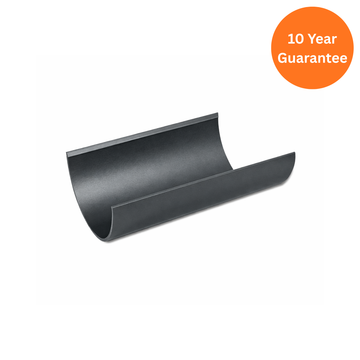 Half-Round Gutter 4m Grey uPVC Rainwater Guttering