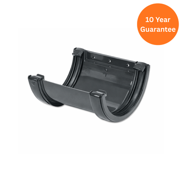Half-Round Gutter Union Bracket Anthracite Grey uPVC Connector