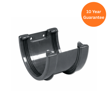 Grey Hi-Cap Gutter Union Bracket uPVC Gutter Connector