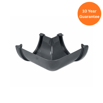 Grey 90 Degree Hi-Cap Gutter Angle uPVC Gutter Corner Joint