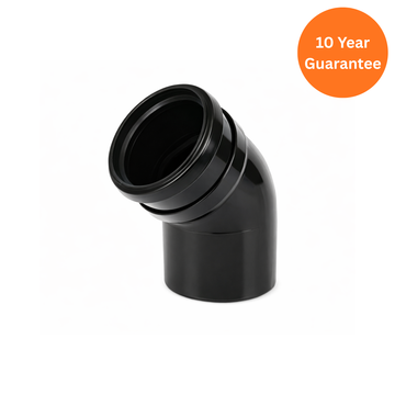 FloPlast Black 112.5° Soil Pipe Bend