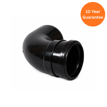 FloPlast Black 110mm 92.5° Soil Pipe Bend uPVC