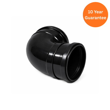 FloPlast Black 110mm 90° Soil Pipe Bend Double Socket uPVC
