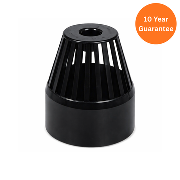 Black uPVC Soil Pipe Vent Terminal