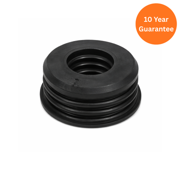 Black 32mm Rubber Push Fit Boss Adaptor