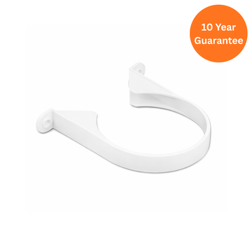 White uPVC Pipe Clip for Soil & Waste Pipe Systems