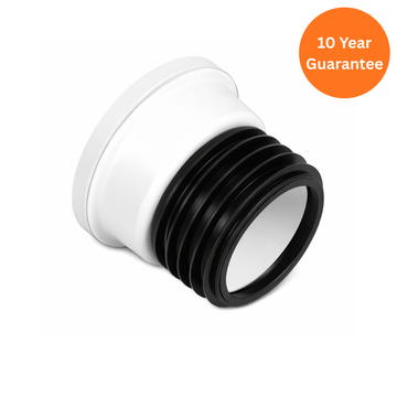 White 110mm uPVC Straight Soil Pipe Connector