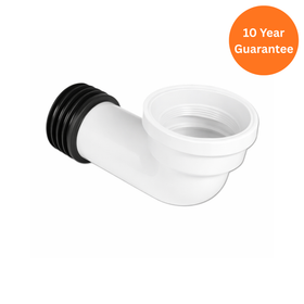 White 110mm uPVC 90° Soil Pipe Bend