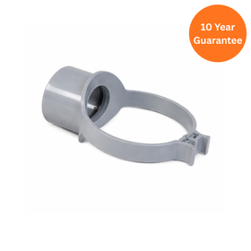 Grey 110mm uPVC Strap Boss for Soil Pipe Waste Connections