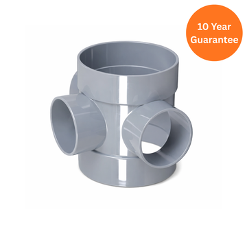 Grey uPVC Short Boss Pipe for 110mm Soil Pipes
