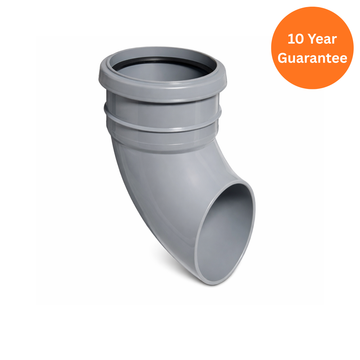 Grey uPVC Rainwater Shoe Outlet for Soil Pipe Drainage