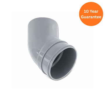 Grey 135° Bottom Offset Bend – 110mm uPVC Soil Pipe Fitting
