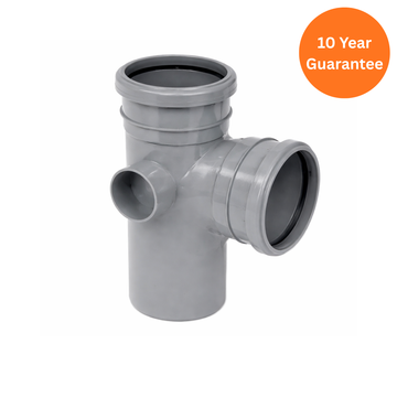 Grey 92.5° Access Branch – 110mm uPVC Soil Pipe Fitting