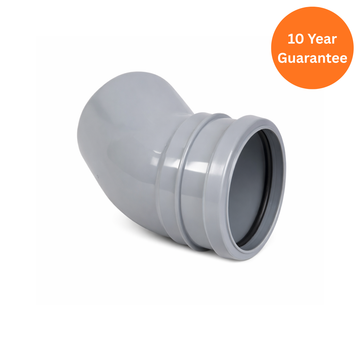Grey 135° Soil Pipe Bend Socket/Spigot – uPVC Waste Fitting