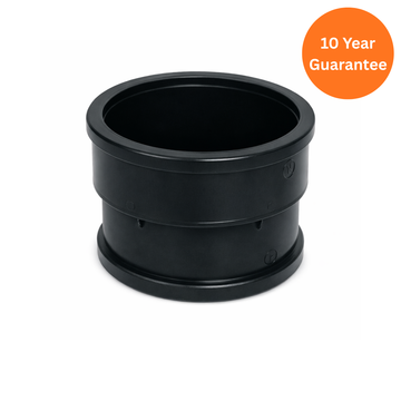 FloPlast Underground Supersleve Clay Adaptor DS 110mm Black