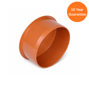 FloPlast 110mm Underground Socket Plug uPVC Drainage Fitting
