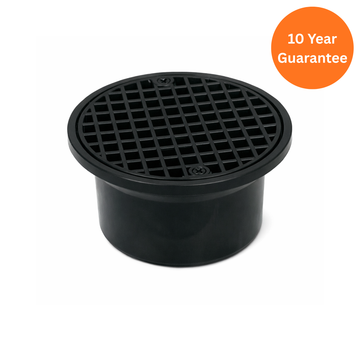 FloPlast 110mm Underground Round Hopper and Grid Drainage Fitting