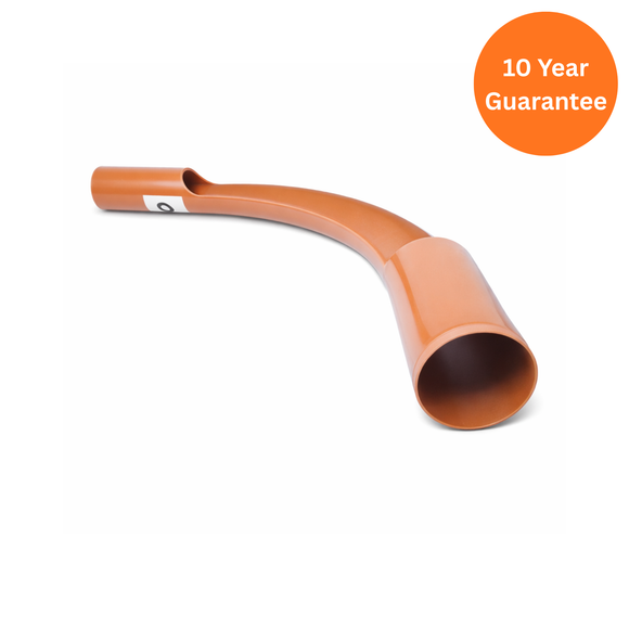 FloPlast Underground 110mm 87.5° Long Radius Bend PE with Channel Access