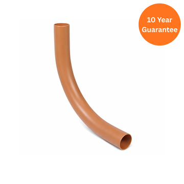 FloPlast Underground 110mm 45° Long Radius Bend Plain End uPVC
